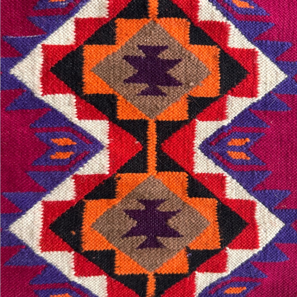 Colorful Geometric Patterned Scarf - Picture 3 of 5